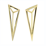 Asymmetric Oversized Pyramid Earrings