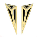 Yellow gold with white diamonds