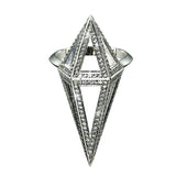 White gold with white diamonds