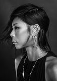 Asymmetric Oversized Pyramid Earrings