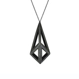 White gold with black diamonds and black rhodium