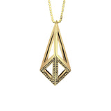 Kimers Half Pavé Pendant Necklace