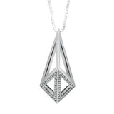 White gold with white diamonds