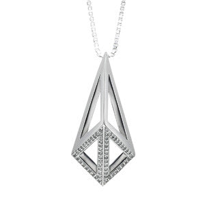 White gold with white diamonds