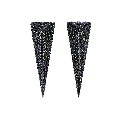 White gold with black diamonds