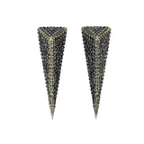 Yellow gold with black diamonds