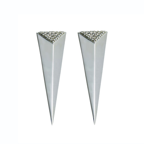 White gold with white diamonds