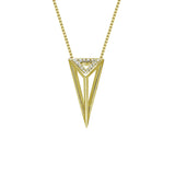 Yellow gold with white diamonds