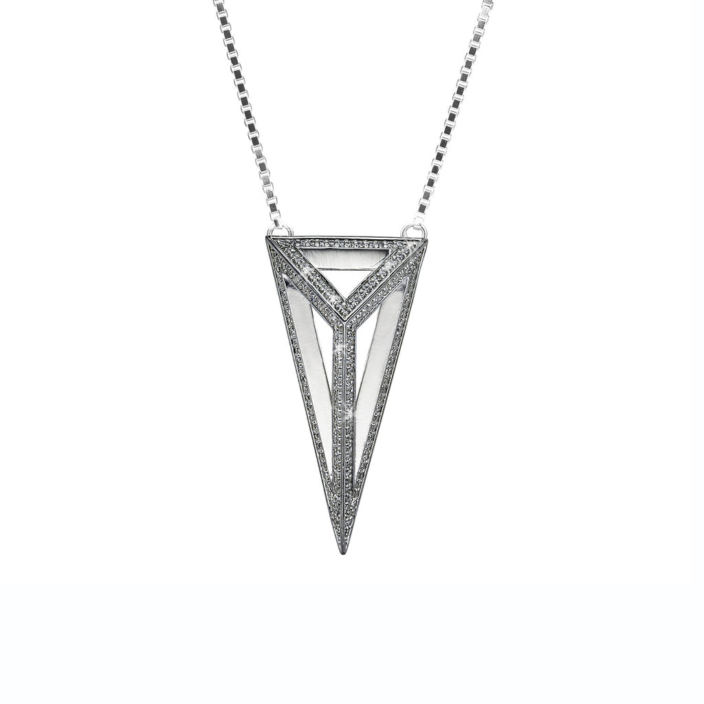 White gold with white diamonds