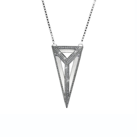 White gold with white diamonds