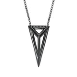 White gold with black diamonds and black rhodium