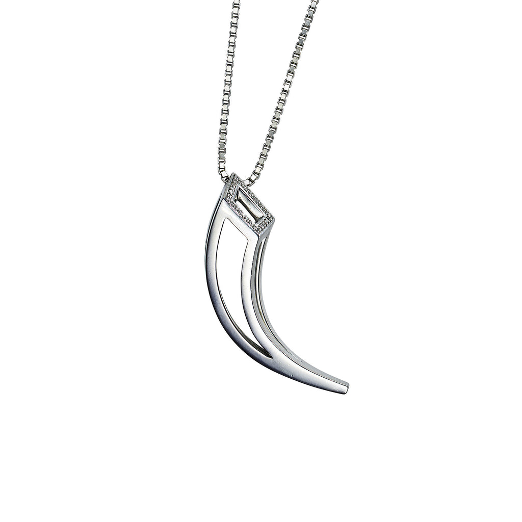 White gold with white diamonds