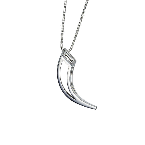 White gold with white diamonds